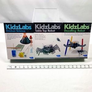 KidzLabs STEM 3 Pack- Doodling Robot, Table Top Robot, Kitchen Science